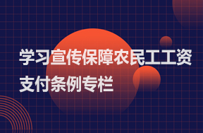 学习宣传保障农民工工资支付条例专栏